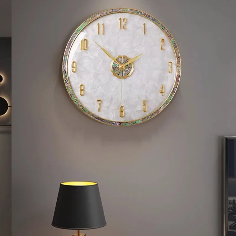 Simple Minimalist Wall Clock Classic Round Mechanical Design Wall Clock Luxury Interior Reloj Pared Decorativo Home Decoration