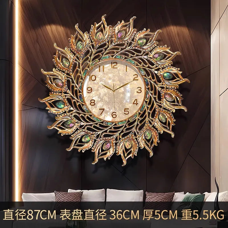 Classic Style Wall Clock Nordic Art Luxury Design Wall Clock Aesthetic Office Reloj De Pared Para Sala Furniture Accessories
