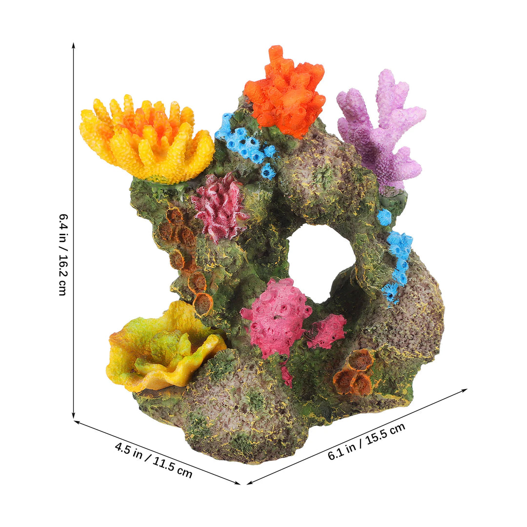 Artificial Coral Decoration Aquarium Landscape Accessories Resin Ornament Aquarium Decoration Home Landscaping Background Decor