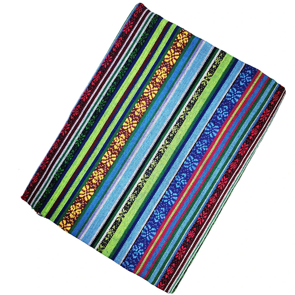 Teramila Ethnic Cotton Linen Fabric 0.5-2Yards Hotel Bar Tablecloth Pillow Sofa Cover Patchwork Curtain Decorative Textile