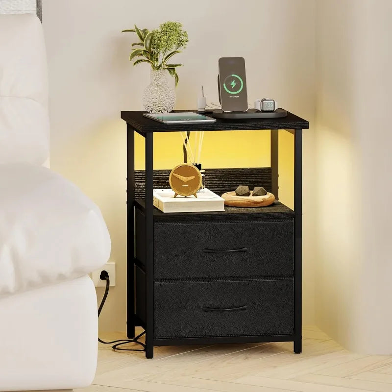 Maximalist Narrow Nightstand Storage Modern Minimalist Floor Nightstand Funny Unique Mesita De Noche Dormitorio Home Furniture