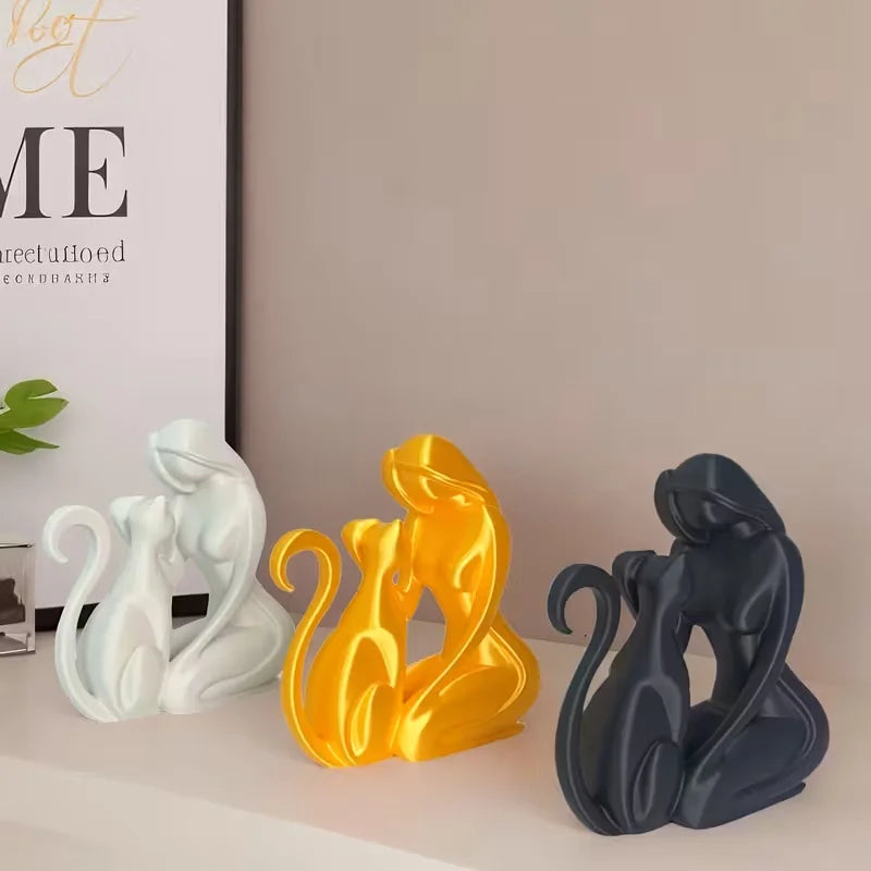 Cute kitten home decoration items, feminine style ornaments, perfect gifts for Christmas and Valentine's Day