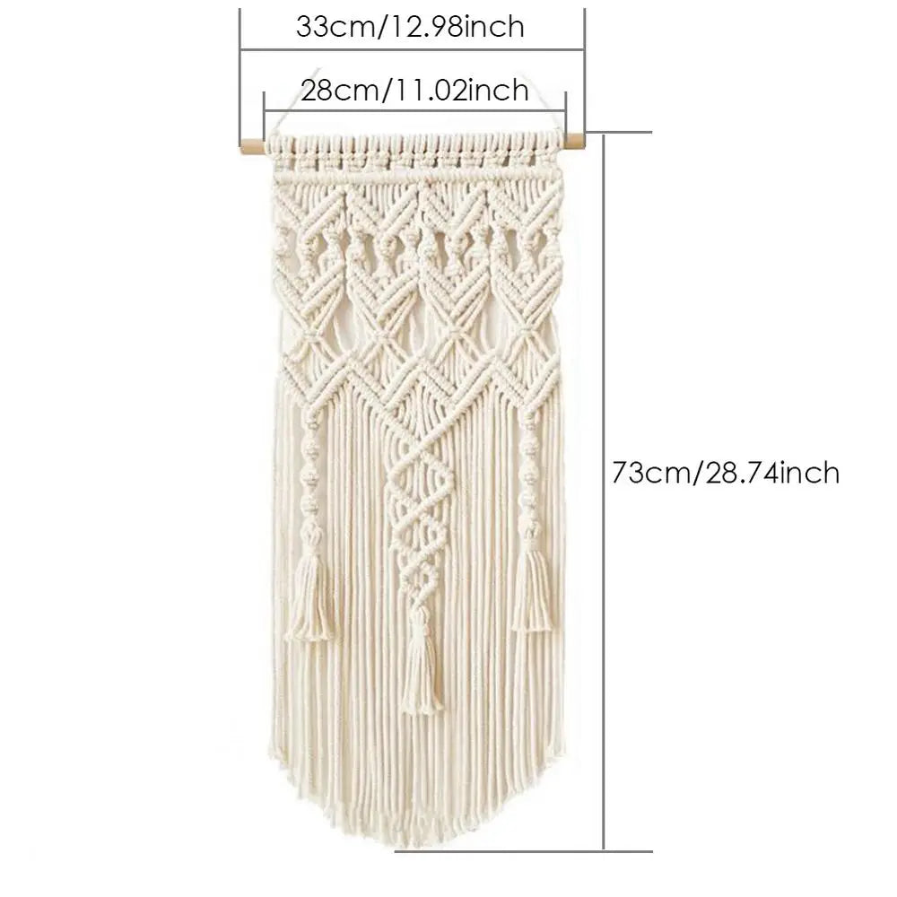 Home Decoration Bohemian Macrame Woven Wall Hanging Boho Room Geometric Tapestry Nordic Art Beautiful Apartment Room Decor Gift