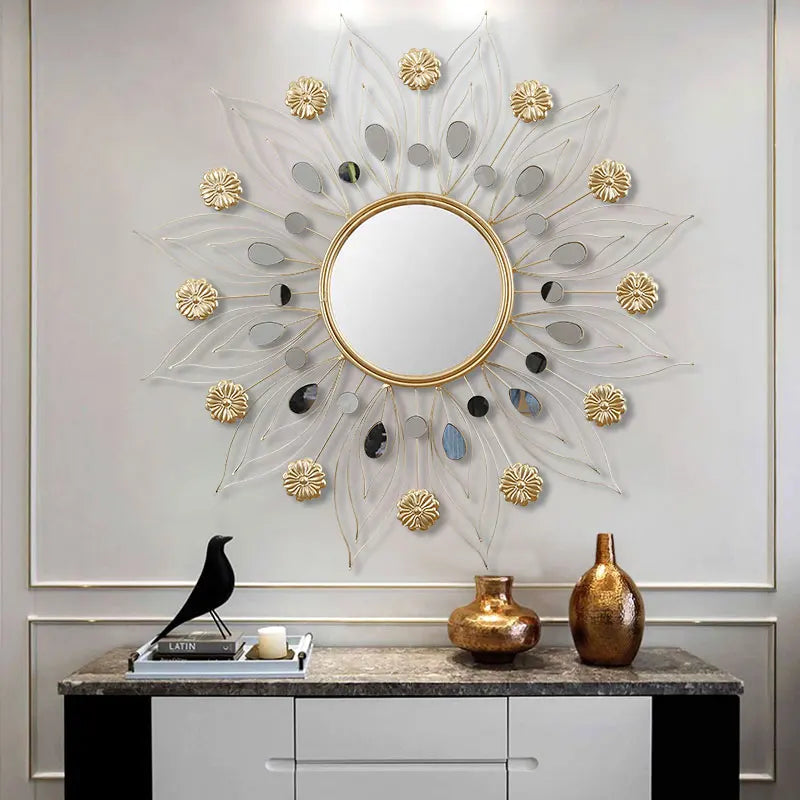 Accent Mirror Decor Customized Glass Decorative Style