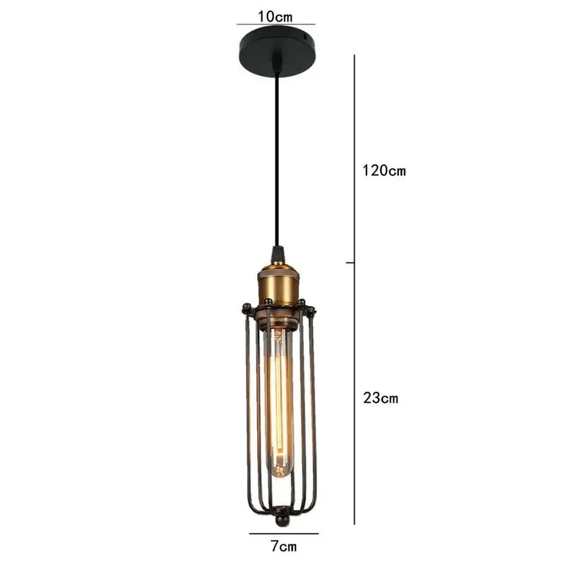 Industrial Style Creative Restaurant Small Chandelier American Retro Iron Bar Table Cafe Internet Cafe Box Industrial Style Lamp