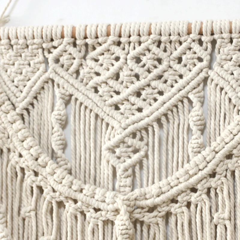 Modern Simple Home Wall Decor Tapestry 2025 New Pure Handmade Woven Fabric Nordic Style Boho Home Room Decoration Tapestries