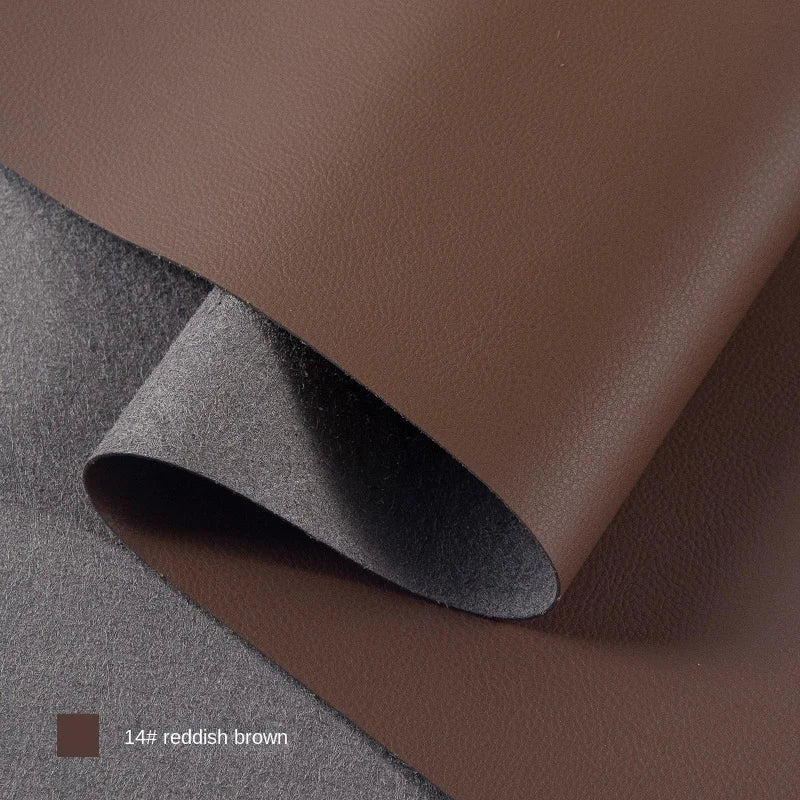 Litchi Textured Leather Fabric Wear-resisting for Sofa Furniture Soft Bag Background Wall Designer Diy Sewing Material Cloth