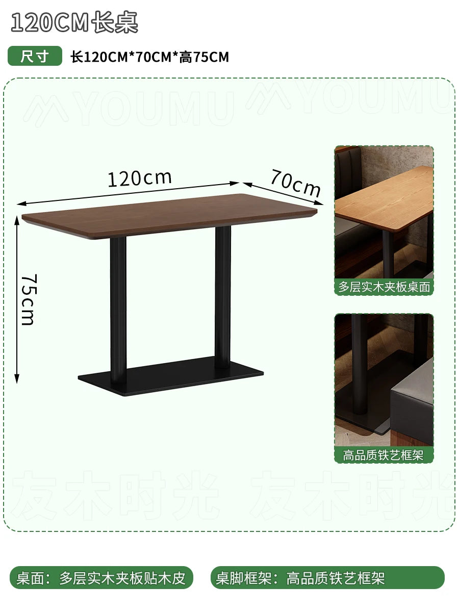 Modern Home Dining Table Industrial Rectangle Wood Vintage Dining Table Luxury Relaxing Conjuntos De Sala De Jantar Furniture