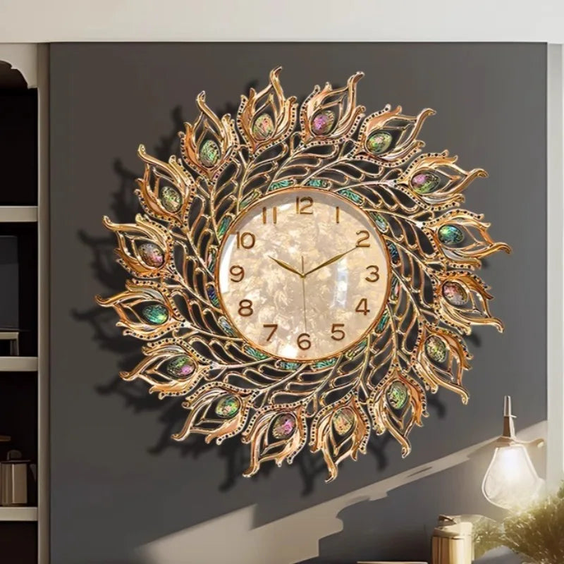 Classic Style Wall Clock Nordic Art Luxury Design Wall Clock Aesthetic Office Reloj De Pared Para Sala Furniture Accessories