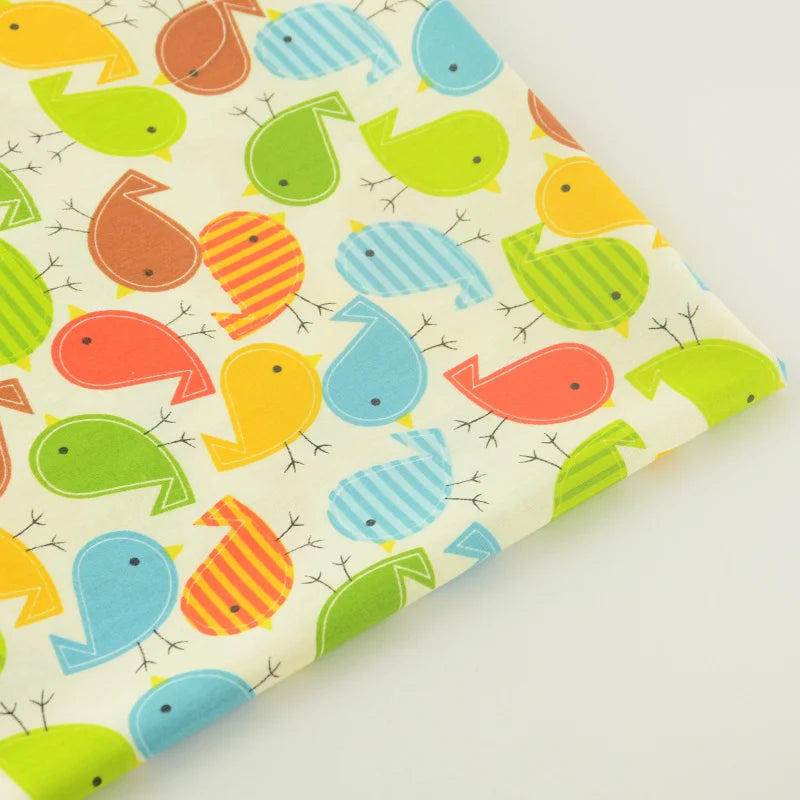 Textile Sewing Cloth Fabrics Pink Printed Cake Ice-Cream Designs Cotton Fabric Quilting Tela Bedding Scrapbooking Decoration