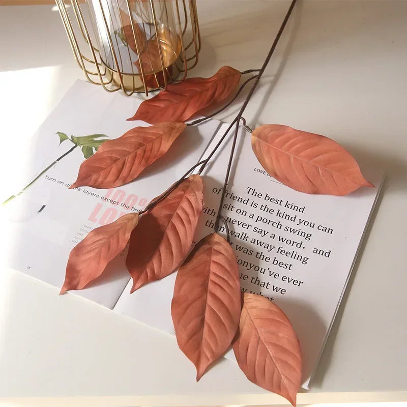 Artificial Plants Italian Ruscus Greenery Stems Spring Faux Shrub Bushes Green Leaves for Wedding Arch Bouquet Home Decor