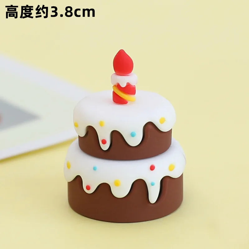 Home Decorative Statues Cake Topper Decorated with Cute Forest Animals Dinosaurs Bears Rabbit Circus Clowns Statues Mini Version