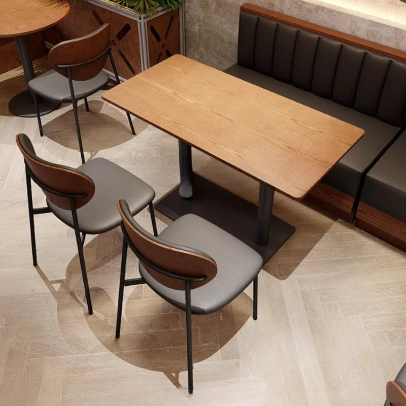 Modern Home Dining Table Industrial Rectangle Wood Vintage Dining Table Luxury Relaxing Conjuntos De Sala De Jantar Furniture