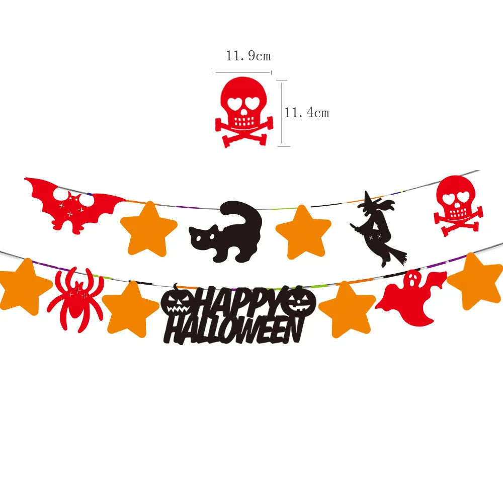 Halloween Decoration Banner for Home Living Room Decoration Halloween Party