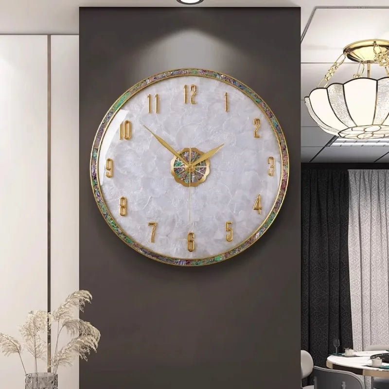 Simple Minimalist Wall Clock Classic Round Mechanical Design Wall Clock Luxury Interior Reloj Pared Decorativo Home Decoration