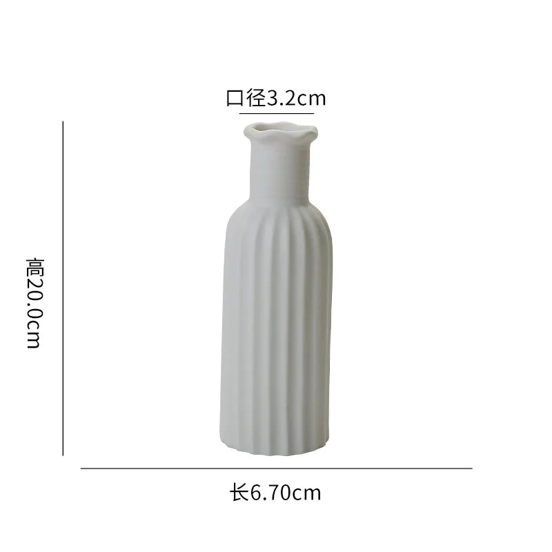 Home High-End Sensory Embryo Flower Vase Interior Decoration Ceramic Vase Artistic Decoration Desktop Flower Vase