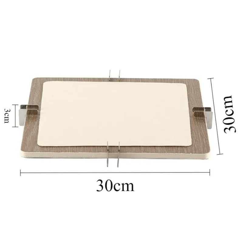 Decorative Tray Storage Trays Aesthetic Leather Decoration Plates Luxury Elegant Creative Pretty Bedroom Plate Table Decorations
