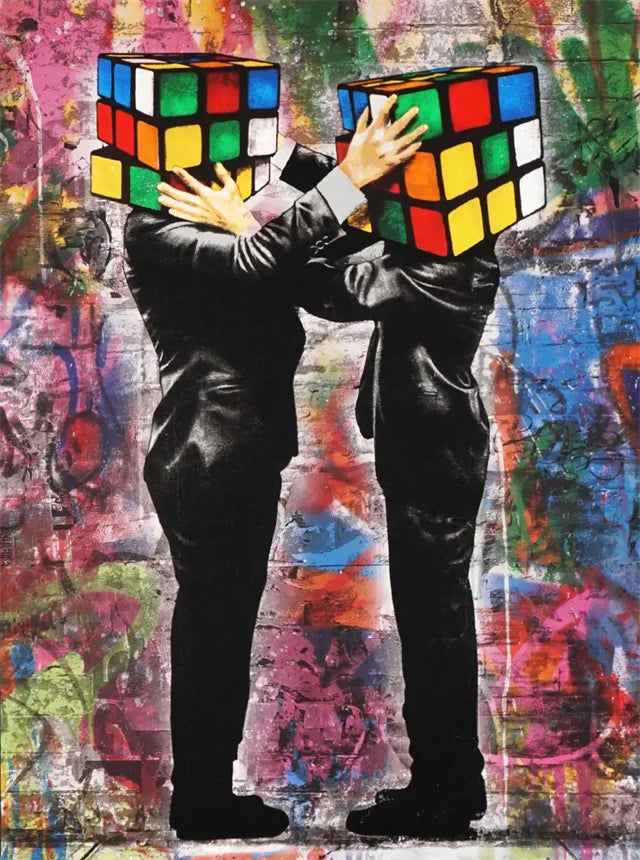 Modern Abstract Street Wall Art Painting Banksy Graffit Art Canvas Painting Prints Poster Cuadros Wall Art Pictures Home Decor