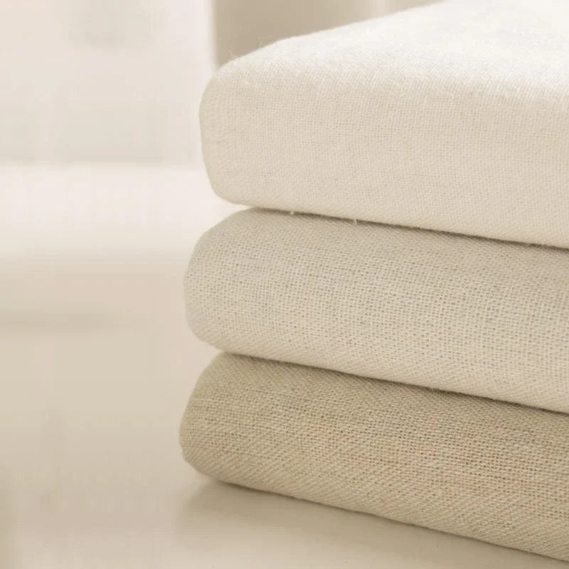 100x150cm Textile Cotton Linen Fabric for Clothing Table Sofa Curtains Decoration DIY Sewing Material Embroidery Practice Fabric