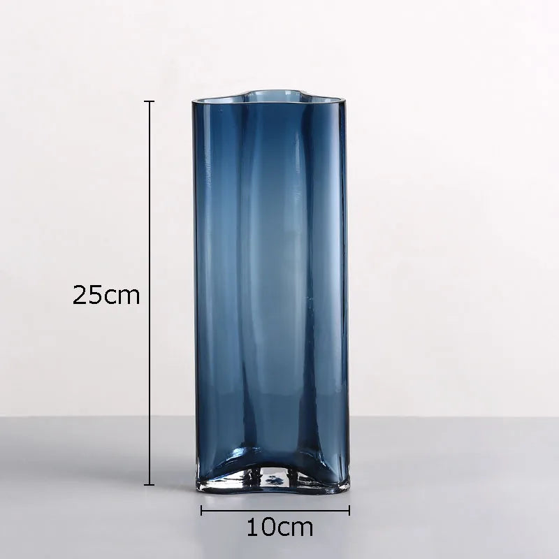 Hydroponics Glass Vase Simple Transparent Flower Pots Decorative Arrangement Desk Decoration Floral Vases Modern Decor