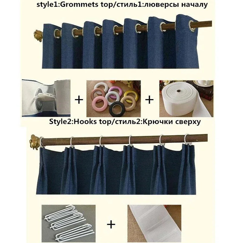 20 models of Modern  full blackout curtains thick short for Living Room Window curtain Bedroom kitchen  short curtain Specials