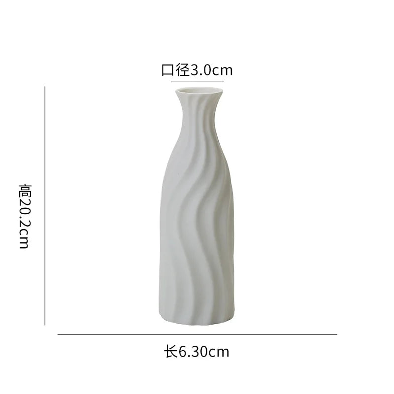 Home High-End Sensory Embryo Flower Vase Interior Decoration Ceramic Vase Artistic Decoration Desktop Flower Vase