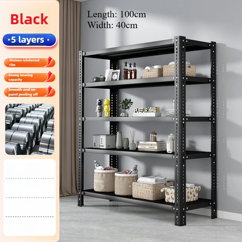 Shelves Home Shelves Living Room Multi-layer Balcony Living Room Kitchen Iron Shelves