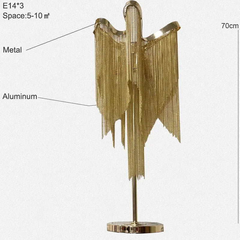 Bohemian Floor Lamp Modern tassel lamp led bedroom metal lighting decoration kitchen fixture living room luxury standing lights