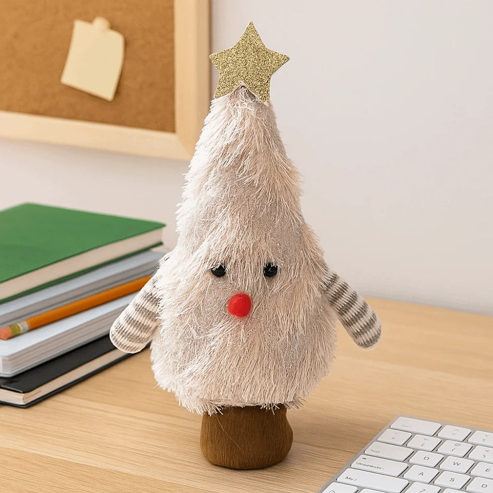 Home Decor Handmade Christmas Tree Decoration Soft Decorative Xmas Desktop Ornament Creative Cartoon Christmas Doll Kids Gift