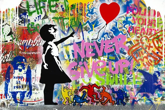 Modern Abstract Street Wall Art Painting Banksy Graffit Art Canvas Painting Prints Poster Cuadros Wall Art Pictures Home Decor