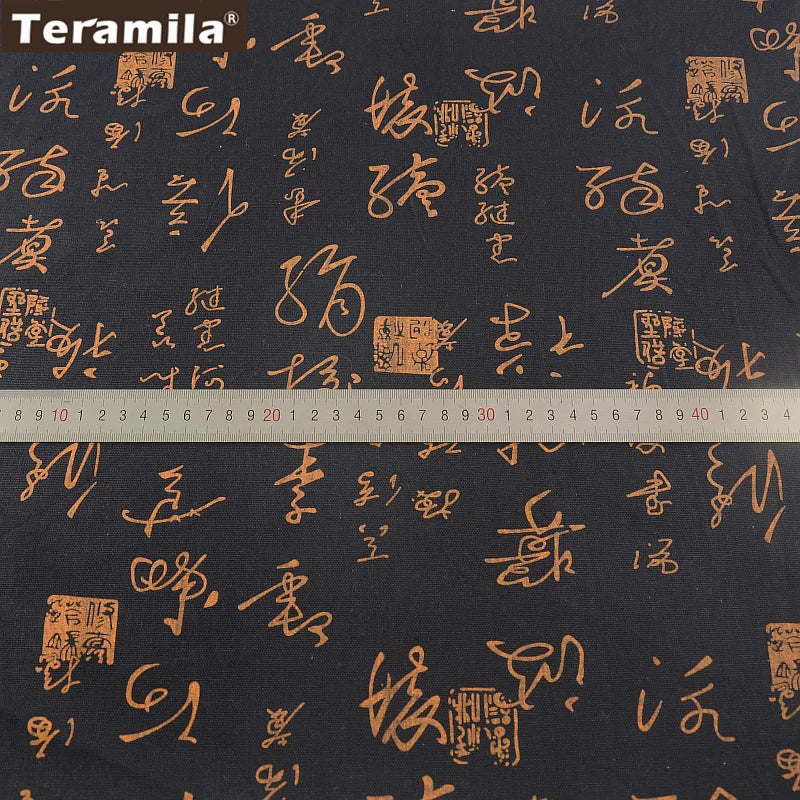 Map of the Word Canvas Linen Fabric TERAMILA Home Textile Tela Metro Sewing Material Tissu Tablecloth Pillow Curtain Cushion