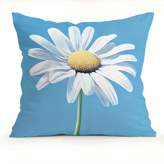 Summer Beach Theme Blue PillowcaseSuitable for sofa car bedroom decorative cushion cover pillow cover