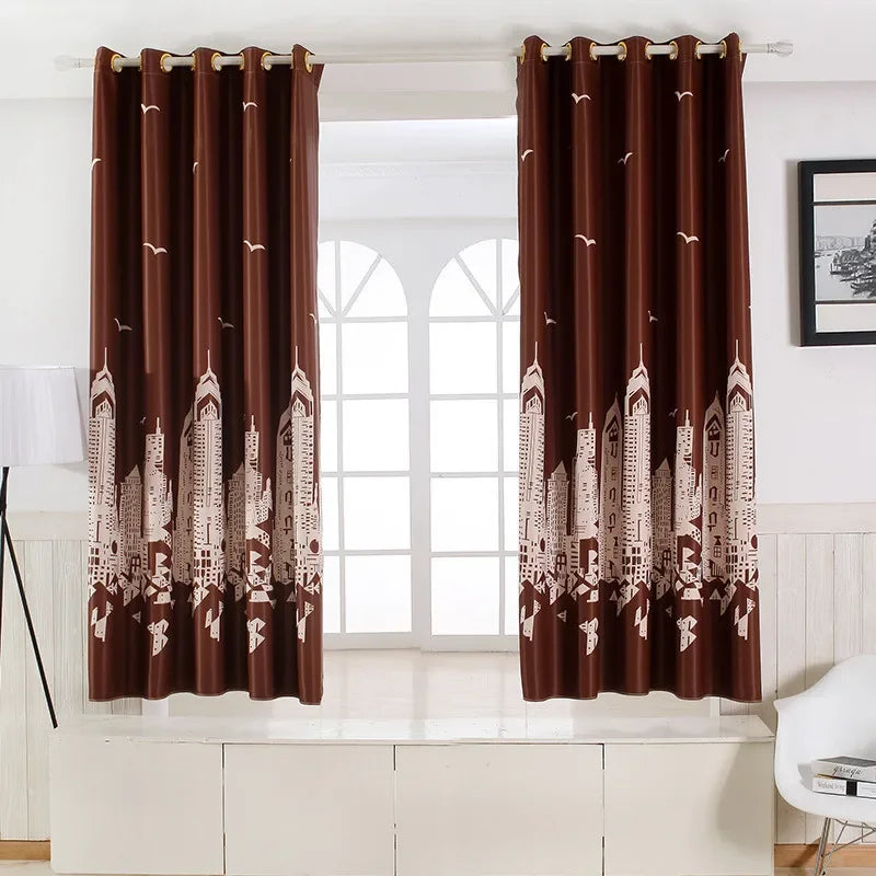 20 models of Modern  full blackout curtains thick short for Living Room Window curtain Bedroom kitchen  short curtain Specials