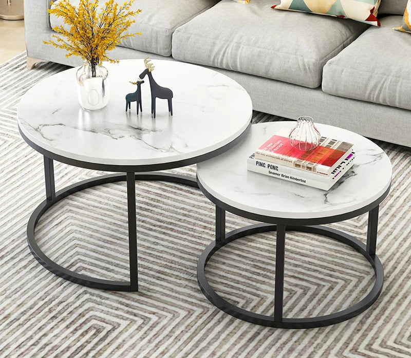 Top Wood Various Material Marble Texture Wrought Iron Minimalist Office Home Living Room Furniture Luxury Coffee Table