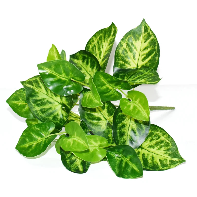 Artificial Grass Plants For Store Shop Bonsai Fake Small Green Plants Artificial Greenery Plant  Wall Home Garden Decoration