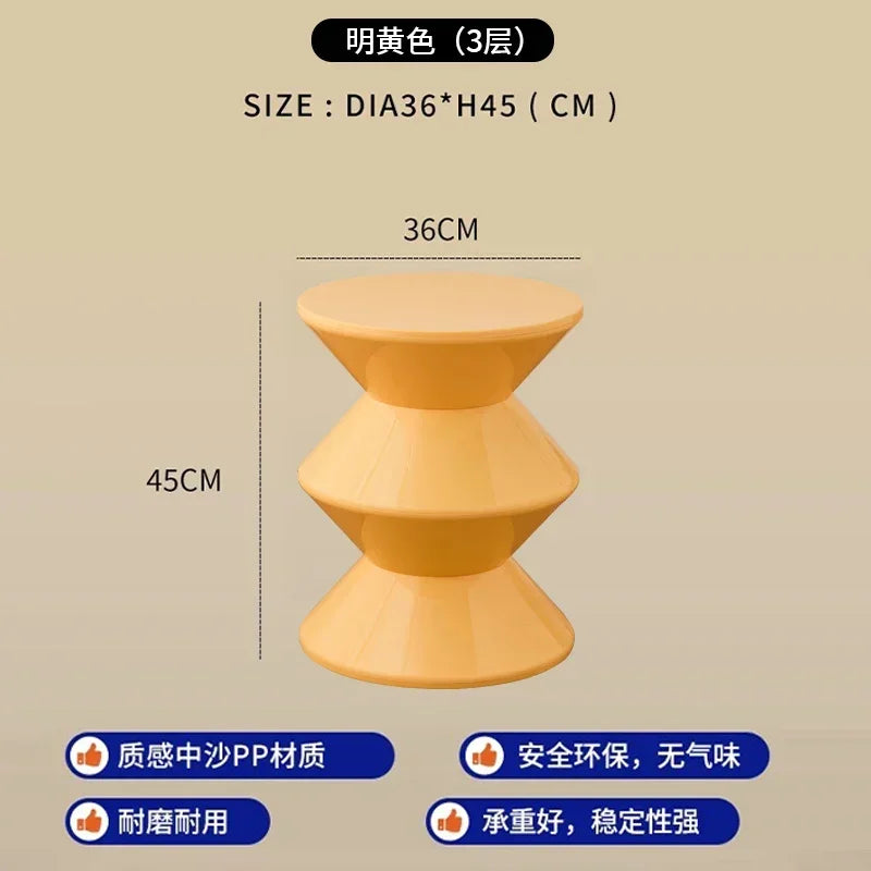 Minimalist Design Plastic Stools Nordic Bedroom Comfortable Vanity Stools Luxury Modern Home Furniture Cosmetische Kruk