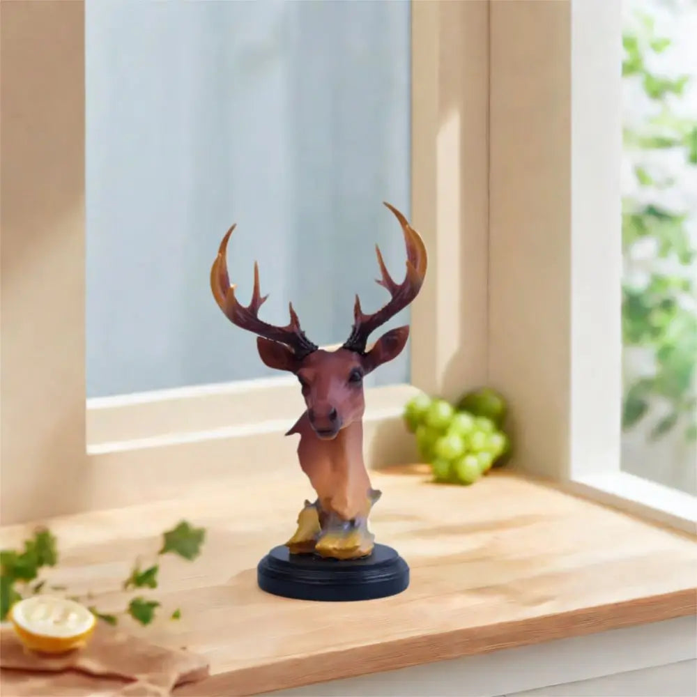 Desktop Ornament Resin Deer Ornament Modern Minimalist Deer Statue Decorative Animal Sculpture Entrance