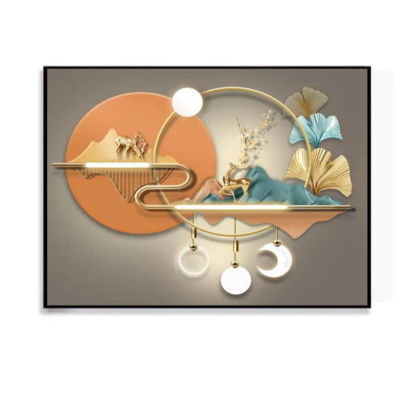 Electric Meter Box Decor Power Switch Hide Cover Wall Canvas Poster Paintings 50X40cm Home Design Painting Decorative