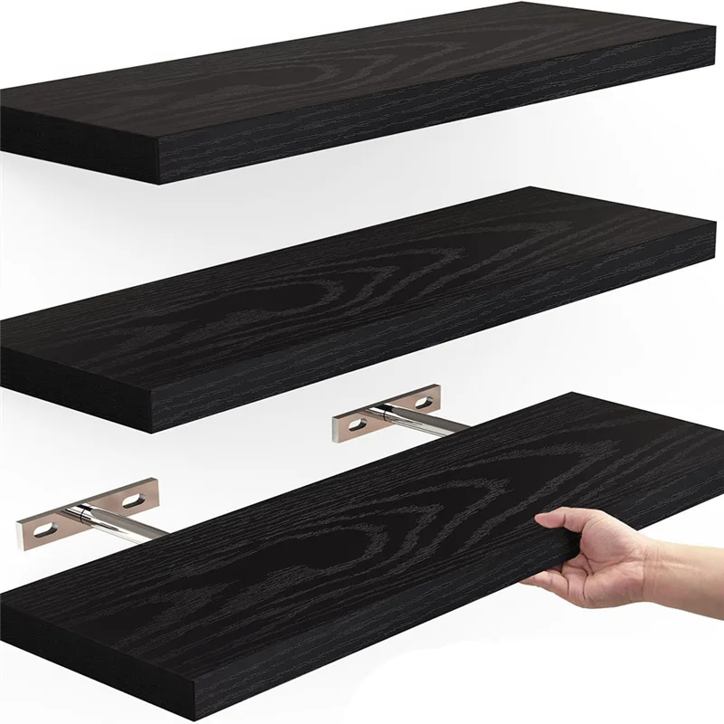 A69efloating Shelves For Wall,16In Wood Wall Shelf For Room Decor/Storage/Display,For Bedroom,Bathroom,Living Room,Kitchen