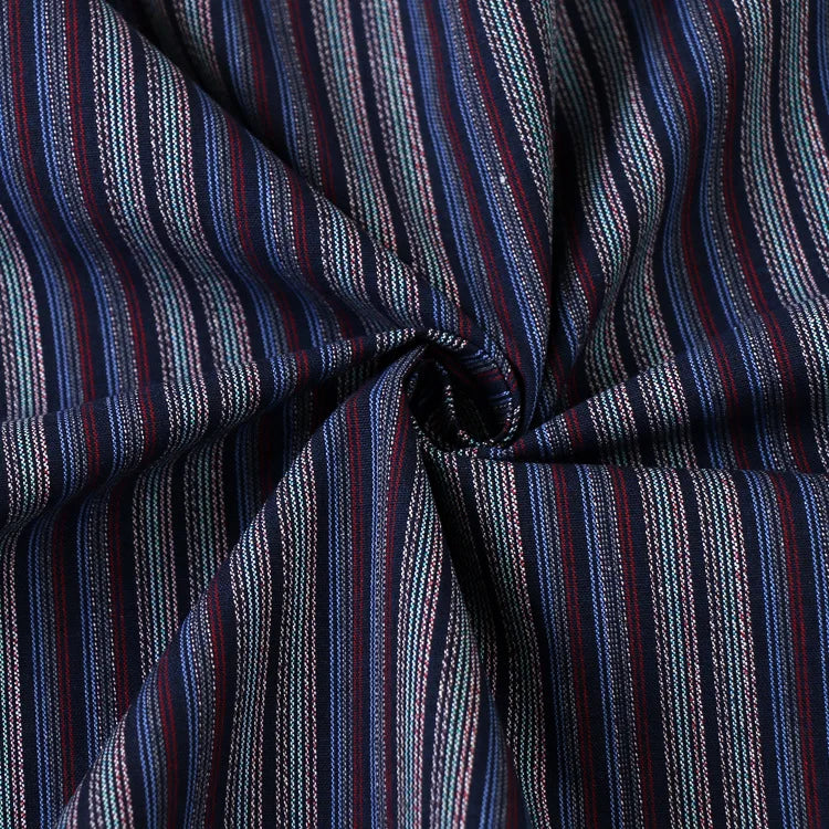 Cotton Yarn Dyed Fabric, Jacquard Striped Artistic Retro Skirt, Coat, Shirt Accessories, Shoes, Hats, Bags, Fabrics