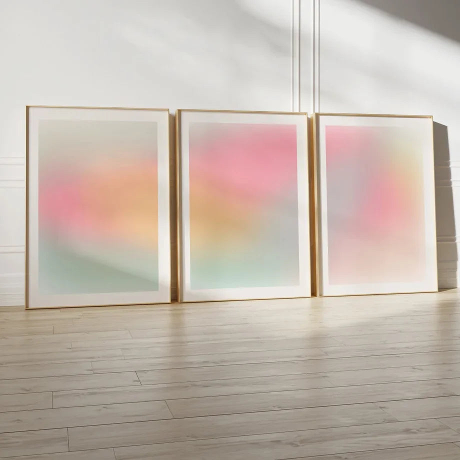 Classic Abstract Wall Art Colour Gradient Aesthetic Wall HD Canvas Print Poster Home Living Room Bedroom Decoration