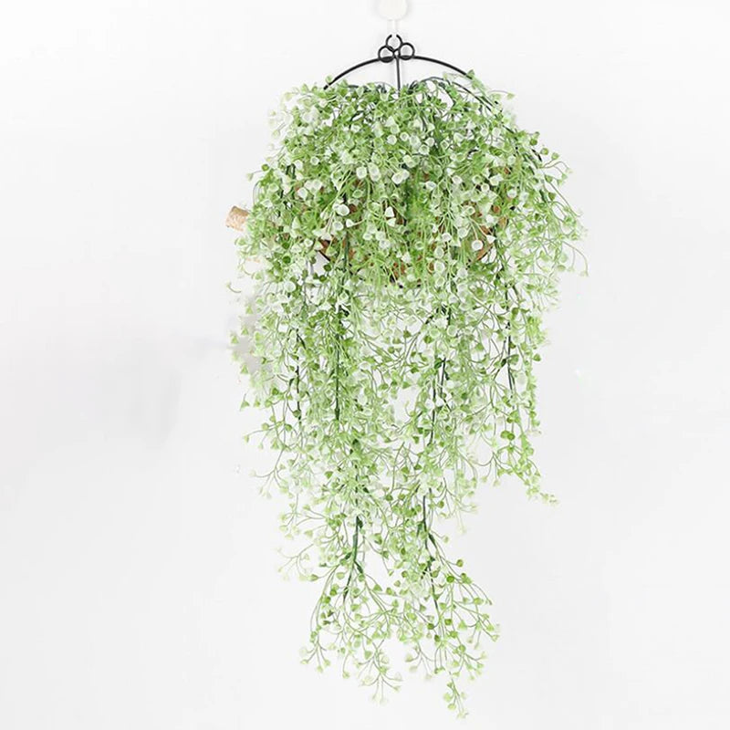 Artificial Plants Vines  Flower Wall Hanging Faux Rattan  Indoor Outdoor Green Plant  Plant Flower Wall Decoration Home Decor