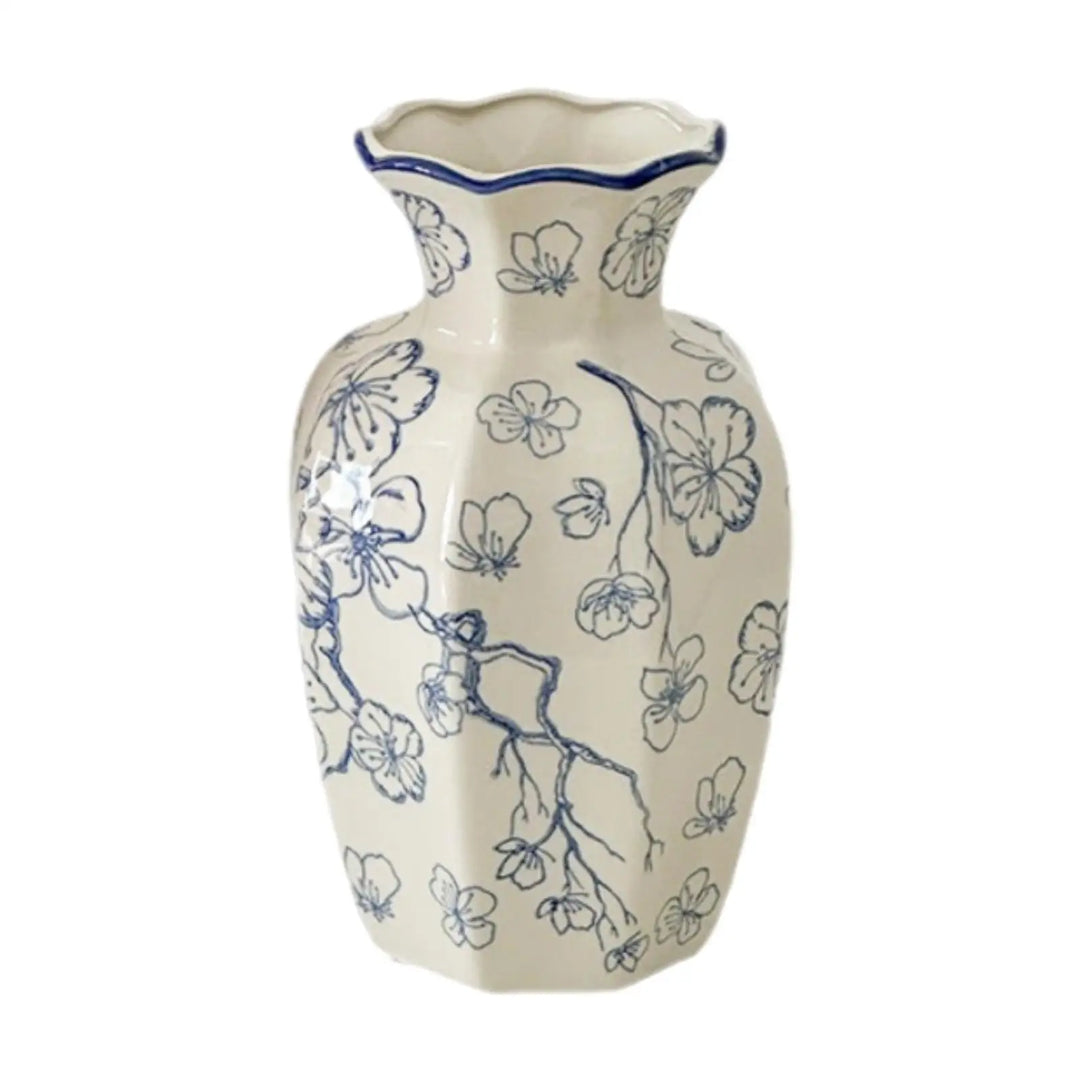 Ceramic Flower Vase Decor Unique Multifunctional Modern Decorative Flower Arrangement for Bedroom Desktop Entryway Table Office