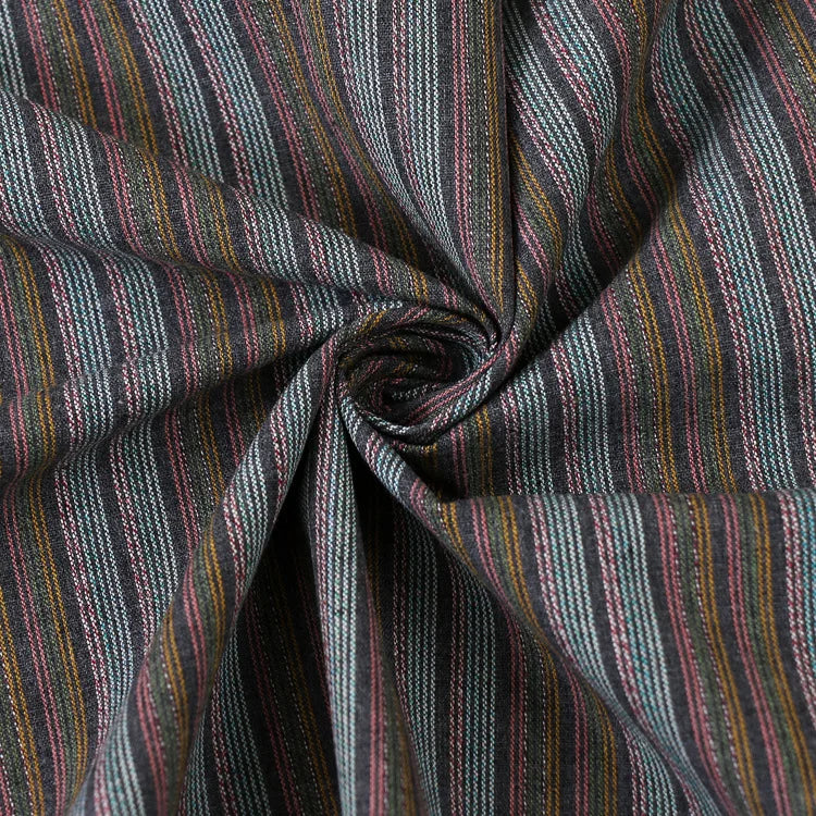 Cotton Yarn Dyed Fabric, Jacquard Striped Artistic Retro Skirt, Coat, Shirt Accessories, Shoes, Hats, Bags, Fabrics