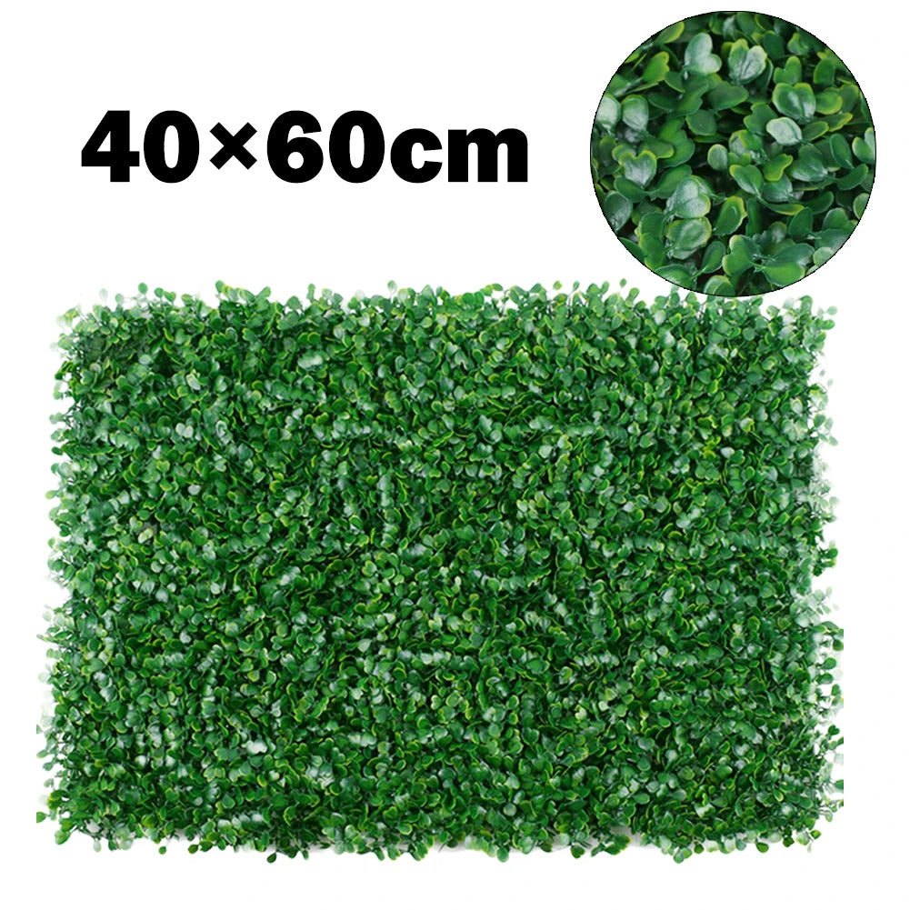Artificial Plant 40x60cm Walls Foliage Hedge Grass Mat Greenery Panels Fence Home Oenament Fake Plants