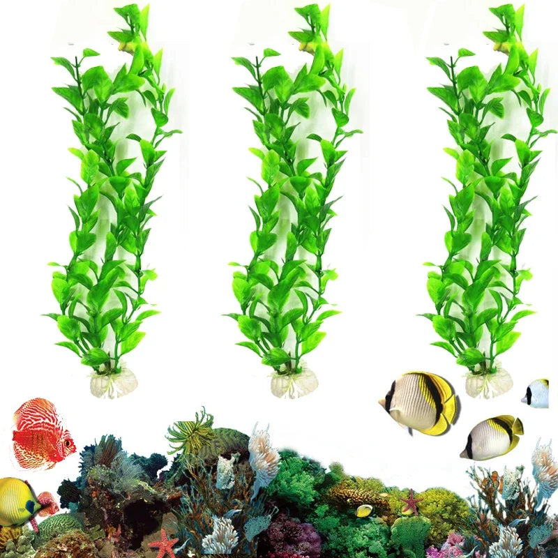 Artificial Plants Aquarium Simulation Craft Grass Decor Long Lasting Plastic Garden Indoor Replacement Fake Ornament