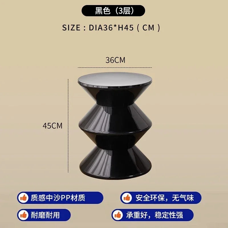 Minimalist Design Plastic Stools Nordic Bedroom Comfortable Vanity Stools Luxury Modern Home Furniture Cosmetische Kruk