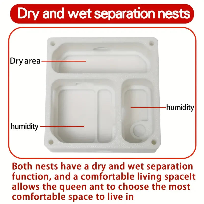 Ant Farm with Indepedent Rooms for Ants keeper , Ant Hill House Nest for Small and Middle Ants Colony