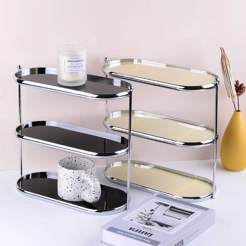 Modern Storage Holders Organizer Makeup Racks Living Room Decoration Display Stand Desk Organization Shelf  Aesthetic Supplies