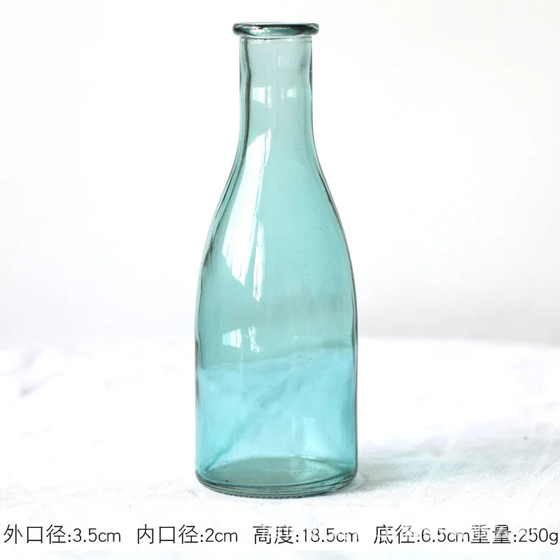 Glass Vase Living Room Decoration Small Fresh Flower Vases For Homes Table Bedroom Decor Modern Terrarium Home Accessories